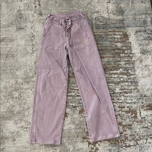 American Eagle Outfitters Women's Straight Leg Jeans in Lavender